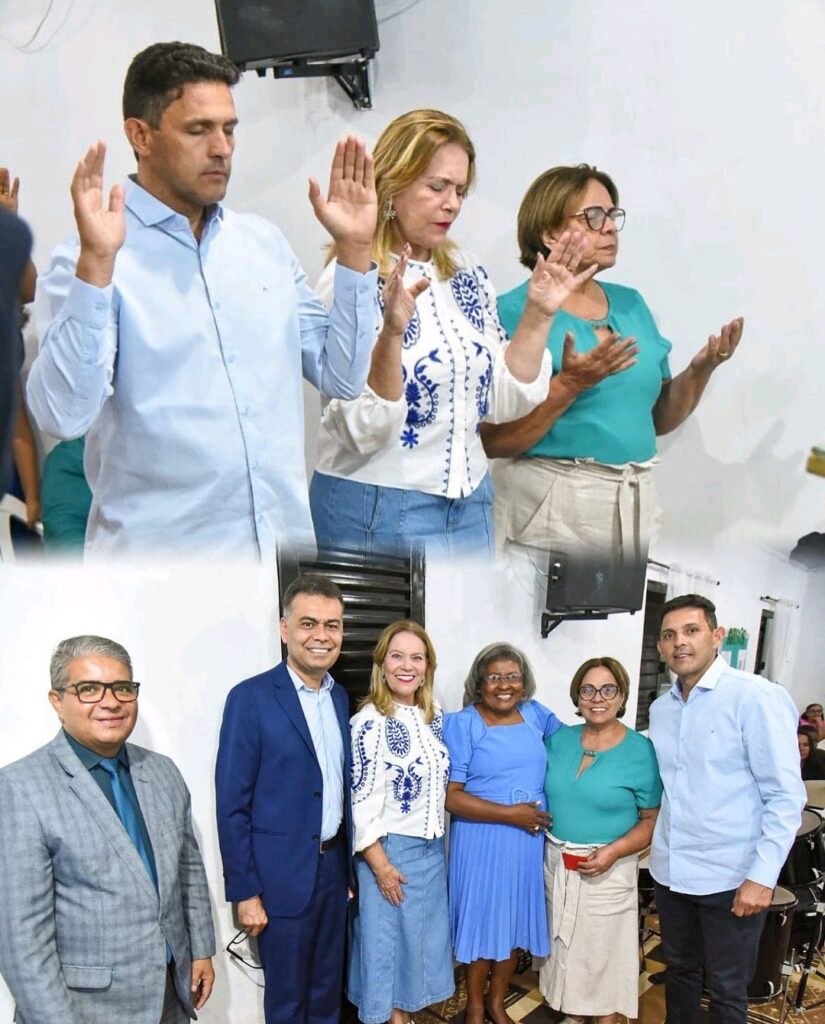 Candidato a Prefeito Zé Antônio, Vice Lúcia Kopp e Deputada Leda Borges Participam de Culto na Igreja da Reconciliação em Valparaíso de Goiás