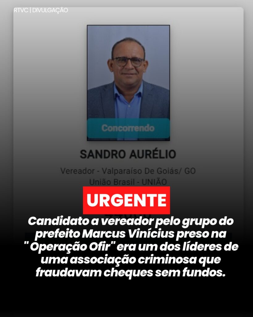 Vale Lembrar essa Urgência: Candidato a Vereador de Marcus Vinícius Envolvido em Associação Criminosa